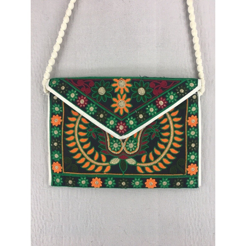 Vintage Indian Banjara Gypsy Bag Tribal Crossbody Sling Bag Embroidered Purse - Picture 1 of 16